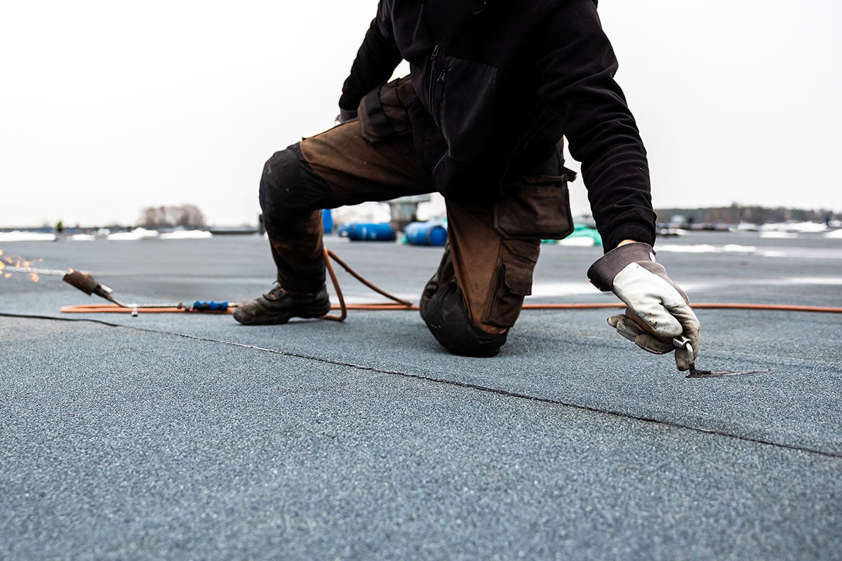 Flat roofing